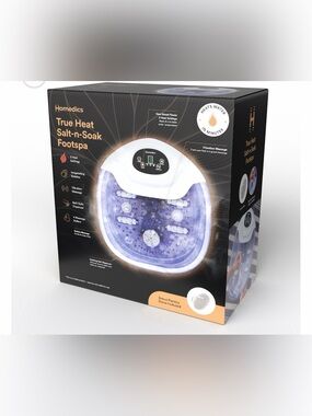 HoMedics True Heat Salt-n-Soak Footspa - Purple